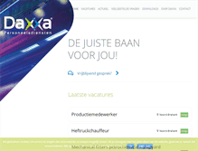 Tablet Screenshot of daxxa.nl